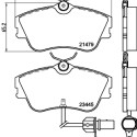 Kit pastiglie freno HELLA 8DB 355 018-621