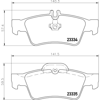 Kit pastiglie freno HELLA 8DB 355 018-751