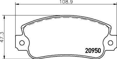 Set di pastiglie freno HELLA 8DB 355 018-991
