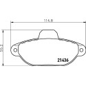 Kit pastiglie freno HELLA 8DB 355 019-161