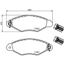 Kit pastiglie freno HELLA 8DB 355 019-311