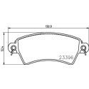 Kit pastiglie freno HELLA 8DB 355 019-341
