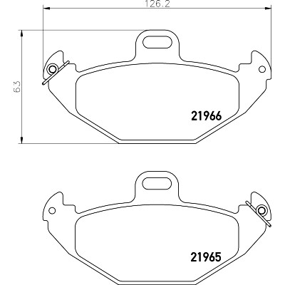 Kit pastiglie freno HELLA 8DB 355 019-351