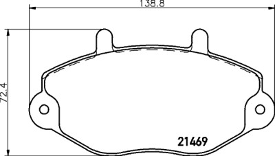 Kit pastiglie freno HELLA 8DB 355 019-381