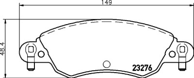 Set di pastiglie freno HELLA 8DB 355 019-431