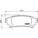 Kit pastiglie freno HELLA 8DB 355 020-001