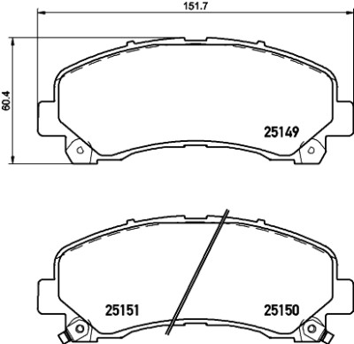 Kit pastiglie freno HELLA 8DB 355 020-171