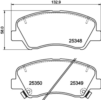Kit pastiglie freno HELLA 8DB 355 020-231