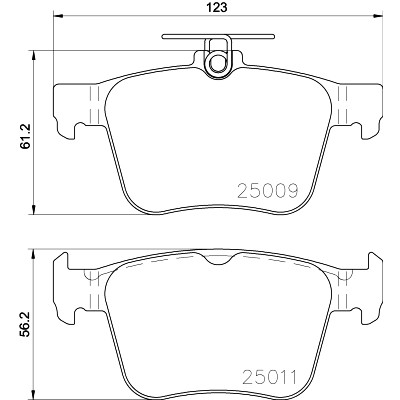 Kit pastiglie freno HELLA 8DB 355 020-261