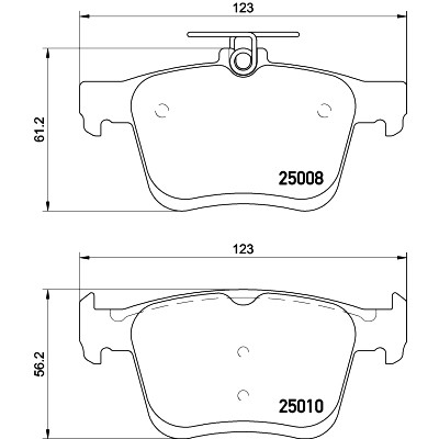 Kit pastiglie freno HELLA 8DB 355 020-271