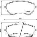 Kit pastiglie freno HELLA 8DB 355 020-281