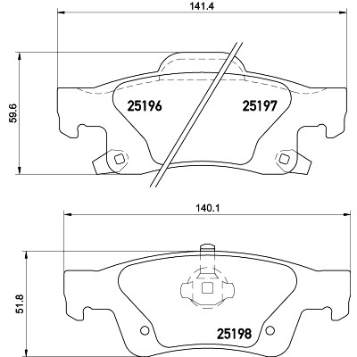 Kit pastiglie freno HELLA 8DB 355 020-351