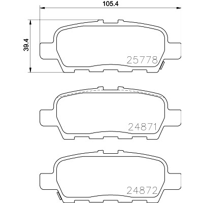 Kit pastiglie freno HELLA 8DB 355 020-401
