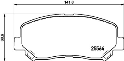 Kit pastiglie freno HELLA 8DB 355 020-511