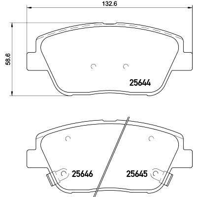 Set di pastiglie freno HELLA 8DB 355 020-551