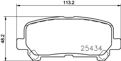 Set di pastiglie freno HELLA 8DB 355 020-601