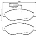 Kit pastiglie freno HELLA 8DB 355 020-661