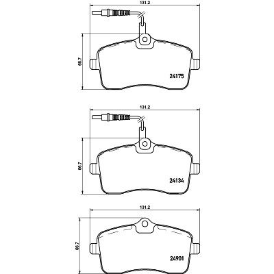 Kit pastiglie freno HELLA 8DB 355 020-671
