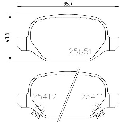 Kit pastiglie freno HELLA 8DB 355 020-751