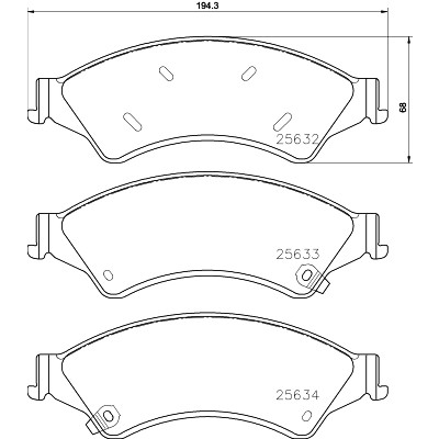 Kit pastiglie freno HELLA 8DB 355 020-781