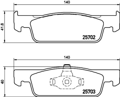 Kit pastiglie freno HELLA 8DB 355 020-801
