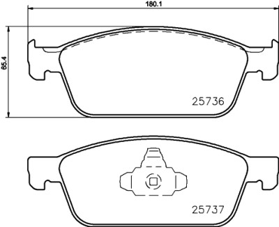 Kit pastiglie freno HELLA 8DB 355 020-831