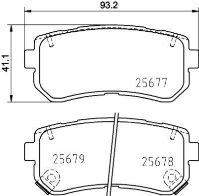 Kit pastiglie freno HELLA 8DB 355 020-851