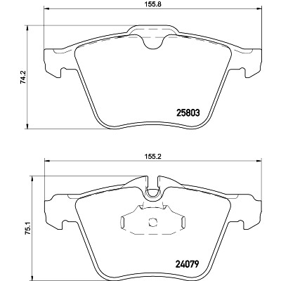 Set di pastiglie freno HELLA 8DB 355 020-921