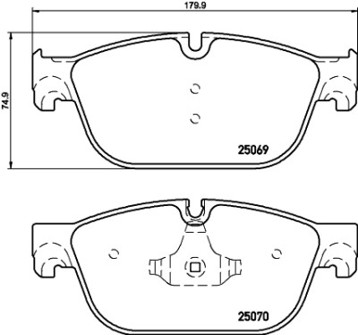 Kit pastiglie freno HELLA 8DB 355 021-141