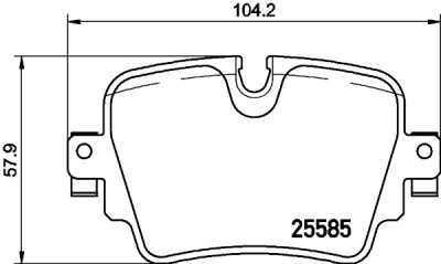 Set di pastiglie freno HELLA 8DB 355 021-161