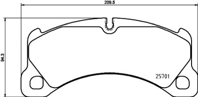 Set di pastiglie freno HELLA 8DB 355 021-191