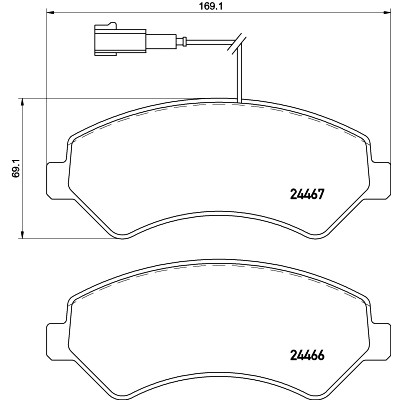 Kit pastiglie freno HELLA 8DB 355 021-281