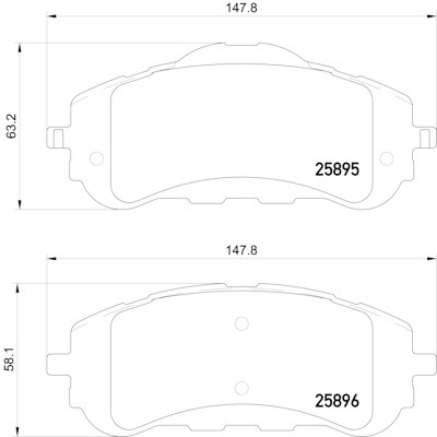 Kit pastiglie freno HELLA 8DB 355 021-321