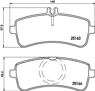 Set di pastiglie freno HELLA 8DB 355 021-371