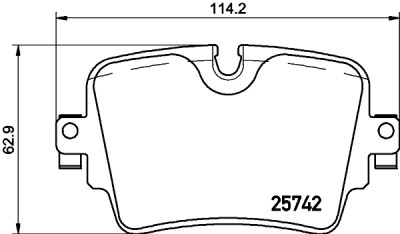 Set di pastiglie freno HELLA 8DB 355 021-391