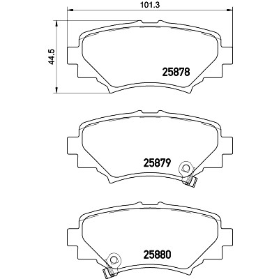 Kit pastiglie freno HELLA 8DB 355 021-411