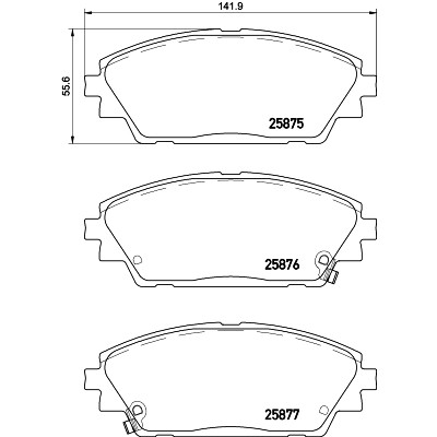 Kit pastiglie freno HELLA 8DB 355 021-421