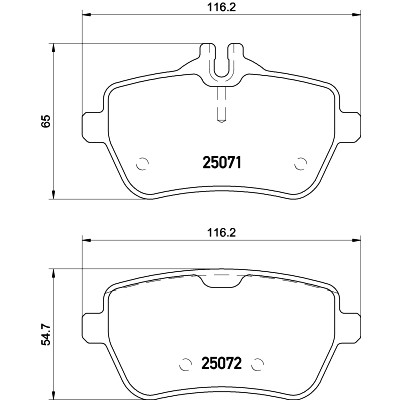 Set di pastiglie freno HELLA 8DB 355 021-511