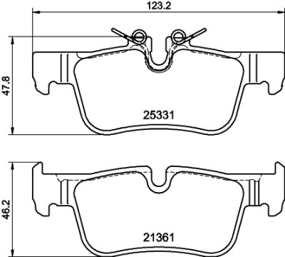 Kit pastiglie freno HELLA 8DB 355 021-681