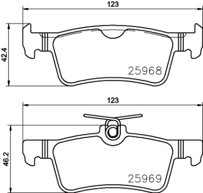 Kit pastiglie freno HELLA 8DB 355 021-701