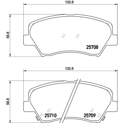Set di pastiglie freno HELLA 8DB 355 021-781