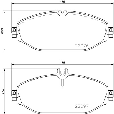 Set di pastiglie freno HELLA 8DB 355 021-921