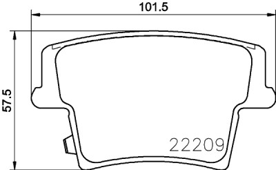 Set di pastiglie freno HELLA 8DB 355 023-101