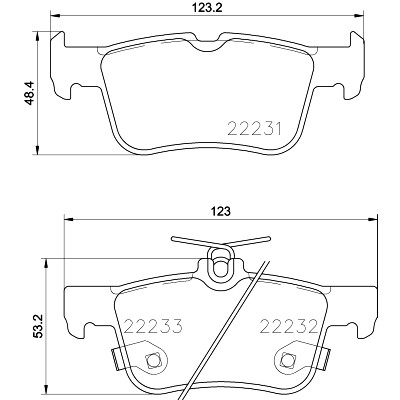 Kit pastiglie freno HELLA 8DB 355 023-301