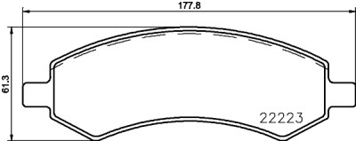 Set di pastiglie freno HELLA 8DB 355 023-331