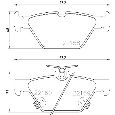 Kit pastiglie freno HELLA 8DB 355 023-341