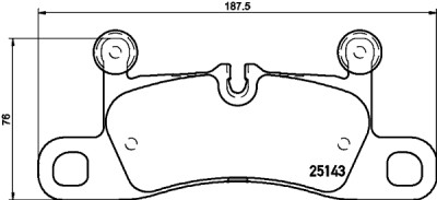 Set di pastiglie freno HELLA 8DB 355 023-371