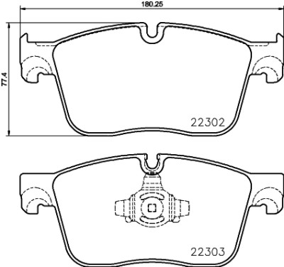 Set di pastiglie freno HELLA 8DB 355 024-661