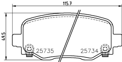 Set di pastiglie freno HELLA 8DB 355 024-701