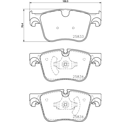 Kit pastiglie freno HELLA 8DB 355 024-751